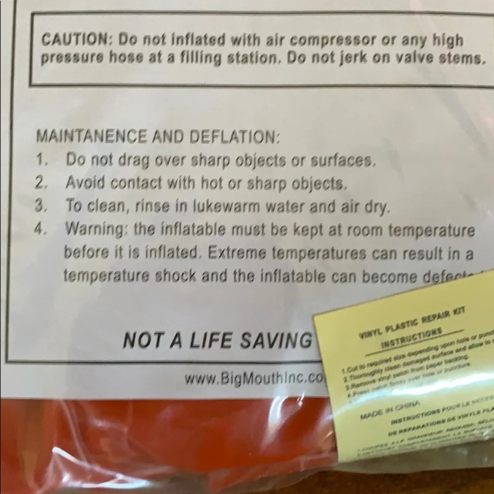 ❄️NEW IN BOX❄️BIG MOUTH Flyin’ FOX Snow Tube - Picture 13 of 14